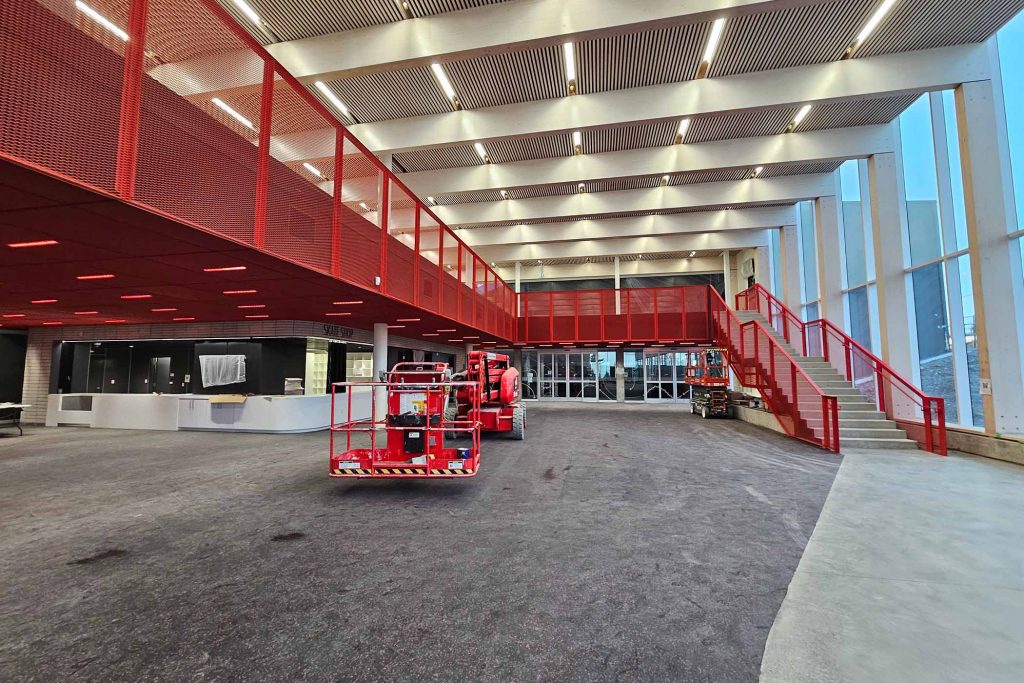 Arena construction project management in Burnaby